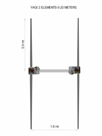 Antena Ultrabeam 2 elementos 6M a 20M